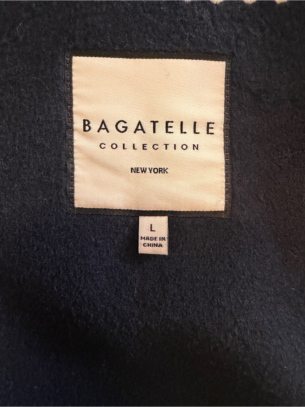 Bagatelle Black Contrast-Trim Women's Jacket - Picture 7 of 7